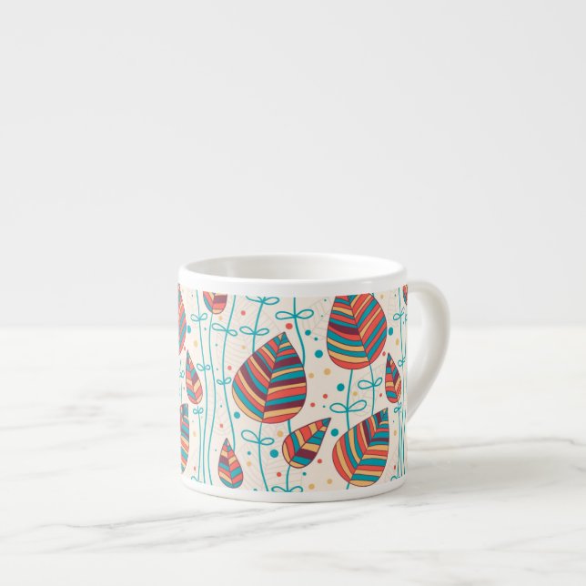 Tasse Expresso Motif floral 5 2 (Devant droit)