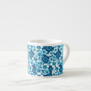 Tasse Expresso Motif floral de ketmie de surf