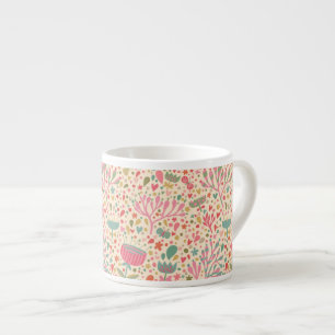 Tasse Expresso Motif floral lumineux