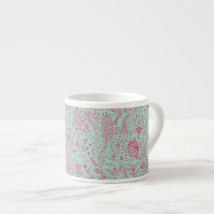Tasse Expresso Motif floral mignon d'été