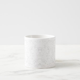 Tasse Expresso Motif floral monochrome – Art élégant sans couture