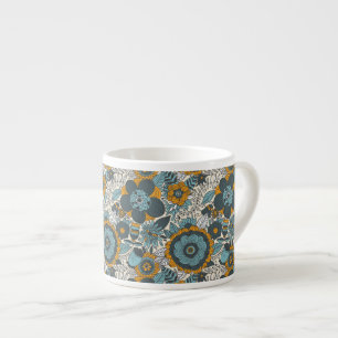 Tasse Expresso Motif floral vintage