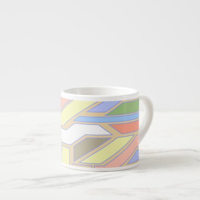 Tasse Expresso Motif géométrique 3 (Devant droit)