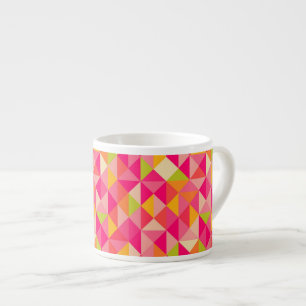 Tasse Expresso Motif géométrique de triangles