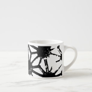 Tasse Expresso Motif géométrique noir