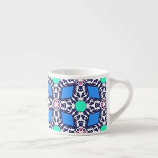 Tasse Expresso Motif graphique bleu Bouledogue français