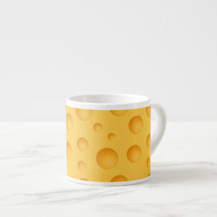 Tasse Expresso Motif jaune de fromage