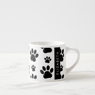 Tasse Expresso Motif mâle, Patrouilles de chien, Noir et Blanc, V