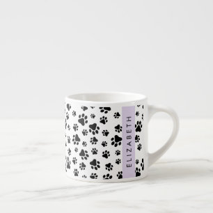 Tasse Expresso Motif mâle, Patrouilles de chien, Noir et Blanc, V