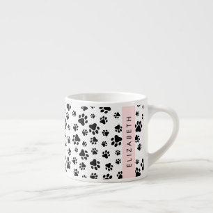 Tasse Expresso Motif mâle, Patrouilles de chien, Noir et Blanc, V