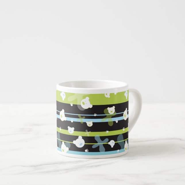 Tasse Expresso Motif mignon avec peu d'ours (Devant droit)