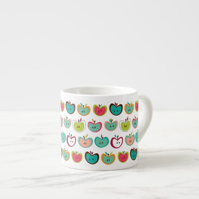 Tasse Expresso Motif mignon de pomme (Devant droit)