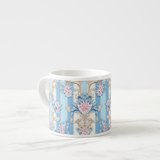Tasse Expresso Motif pastel baroque (Devant gauche)