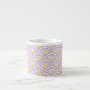 Tasse Expresso Motif Pastel en Coquille
