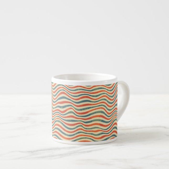 Tasse Expresso Motif rayé (Devant droit)