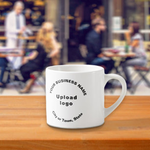 Tasse Expresso Motif rond de marque Black Business Textes sur