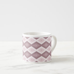 Tasse Expresso motif rose quartz rose diamant