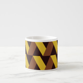 Tasse Expresso Motif sans couture de la ligne Zig-Zag de luxe