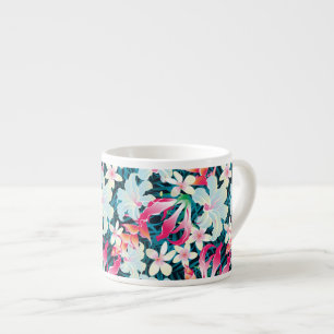 Tasse Expresso Motif tropical coloré