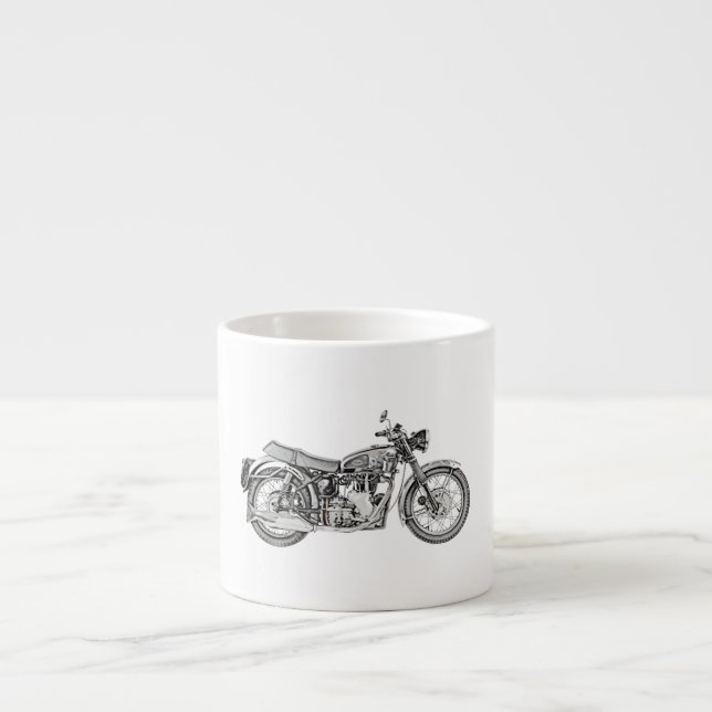 Tasse Expresso Moto 1952 de venin de Velocette (Devant)