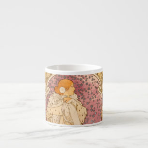Tasse Expresso Mucha Art nouveau femme beauté