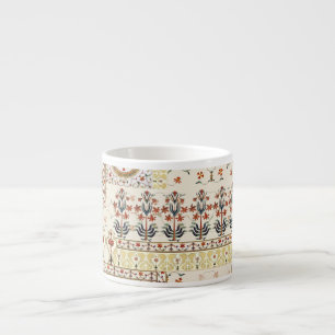 Tasse Expresso Mughal Floral Paisley : Ethnic Digital Elegance.