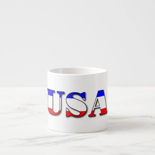 Tasse Expresso Musique des États-Unis (Devant)