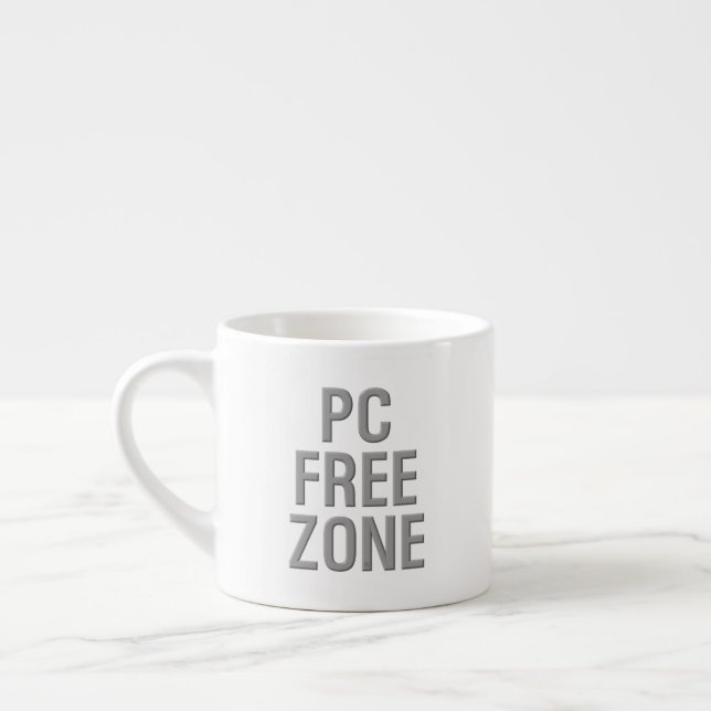 Tasse Expresso Musique d'espresso PC Free Zone (Gauche)