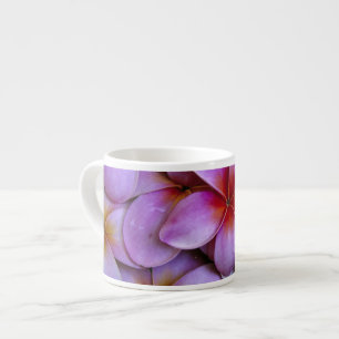 Tasse Expresso N.A., États-Unis, Maui, Hawaï. Fleurs de frangipan
