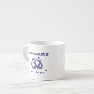 Tasse Expresso Namaste - Je vous salue (en violet)