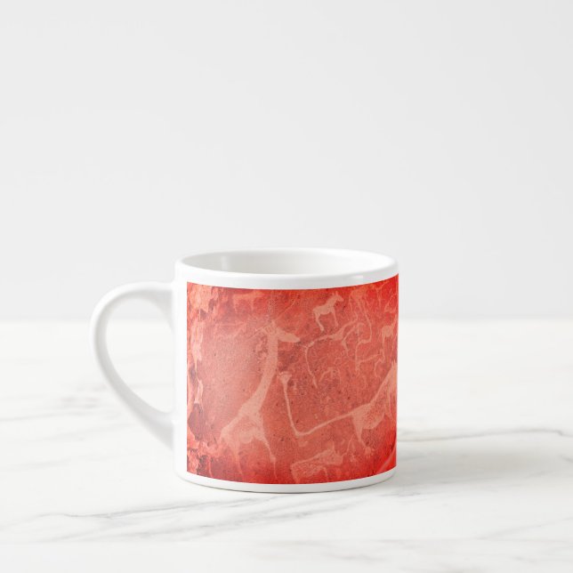 Tasse Expresso Namibie Afrique Namibie Rock Art Peinture (Gauche)