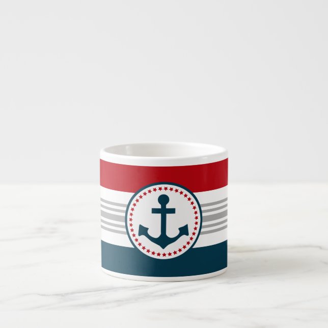 Tasse Expresso Nautical design (Devant)