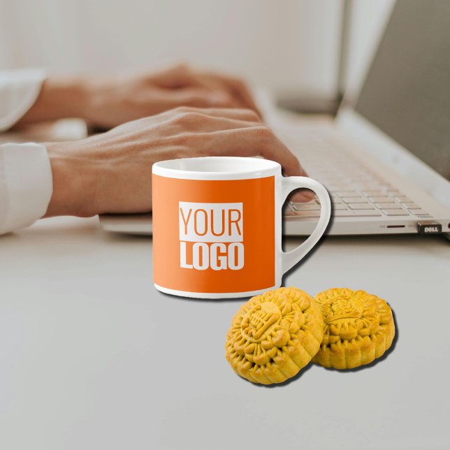 Tasse Expresso Neon orange - ajouter logo -promo (Créateur téléchargé)