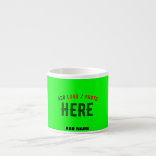 TASSE EXPRESSO NEON VERT MODERNE ET ÉLÉGANT MARQUE VÉRIFIÉE