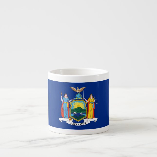Tasse Expresso New York : l'Empire State, chez Big Apple Flag (Devant)