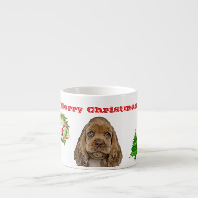 Tasse Expresso Noël des animaux (Devant)