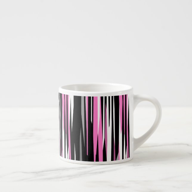 Tasse Expresso Noir rose et blanc (Droite)