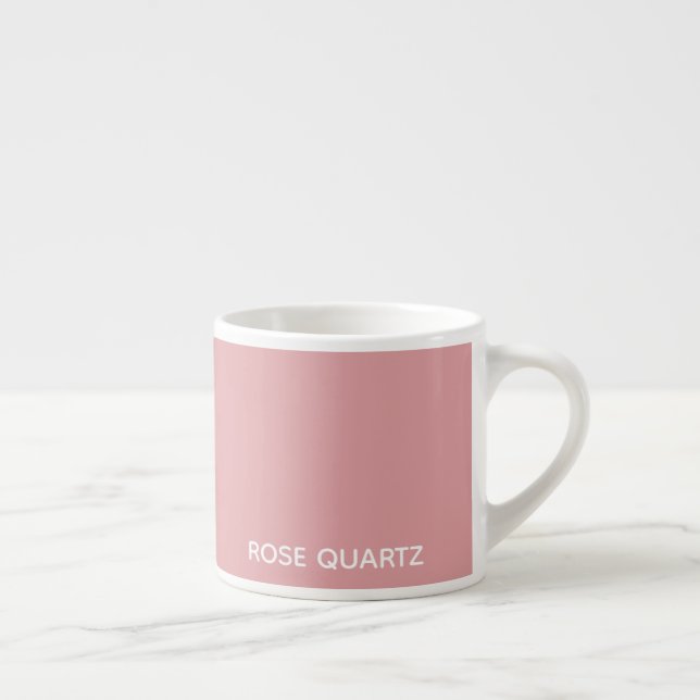 Tasse Expresso Nom de couleur rose quartz rose (Droite)