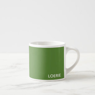 Tasse Expresso Nom de la couleur verte Loerie