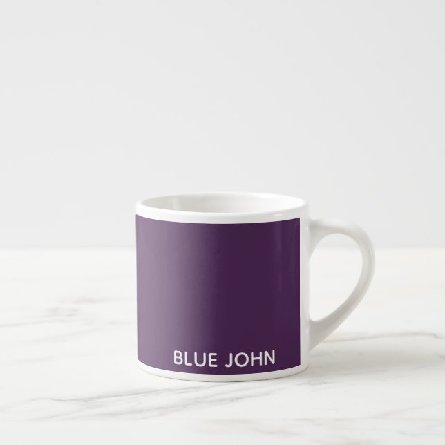 Tasse Expresso Nom de la couleur violette de Blue John (Droite)