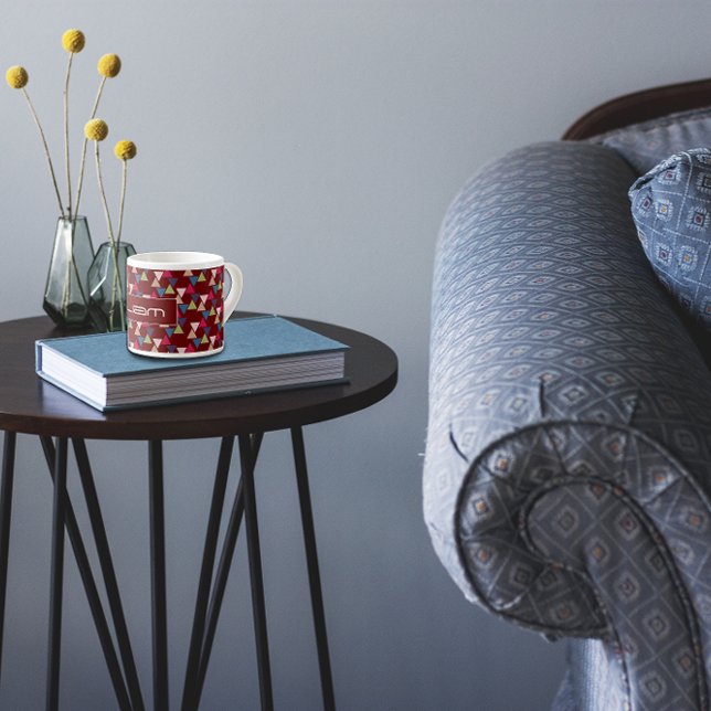 Tasse Expresso Nom du motif Abstrait de la Bourgogne (Créateur téléchargé)