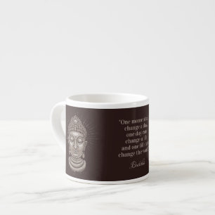 Tasse Expresso Nom et texte personnalisés Citation Bouddha