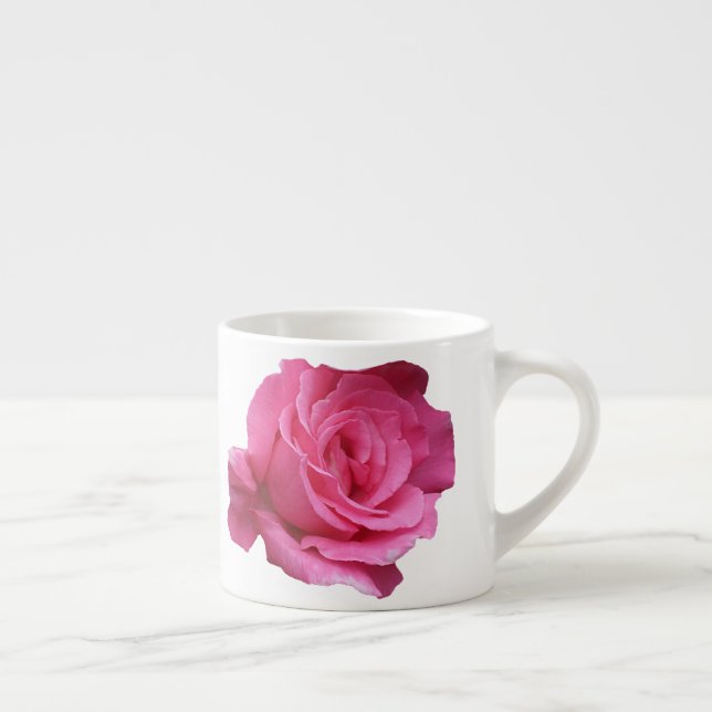 Tasse Expresso Nom Miriam personnalisable monogramme rose rose ro (Droite)