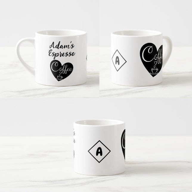 Tasse Expresso Nom personnalisé Petite coupe Espresso | Love Coff (Custom name espresso cup
)