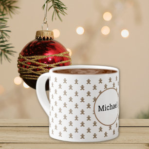 Tasse Expresso Nom, Vacances d'hiver Gingerbread Homme 6oz