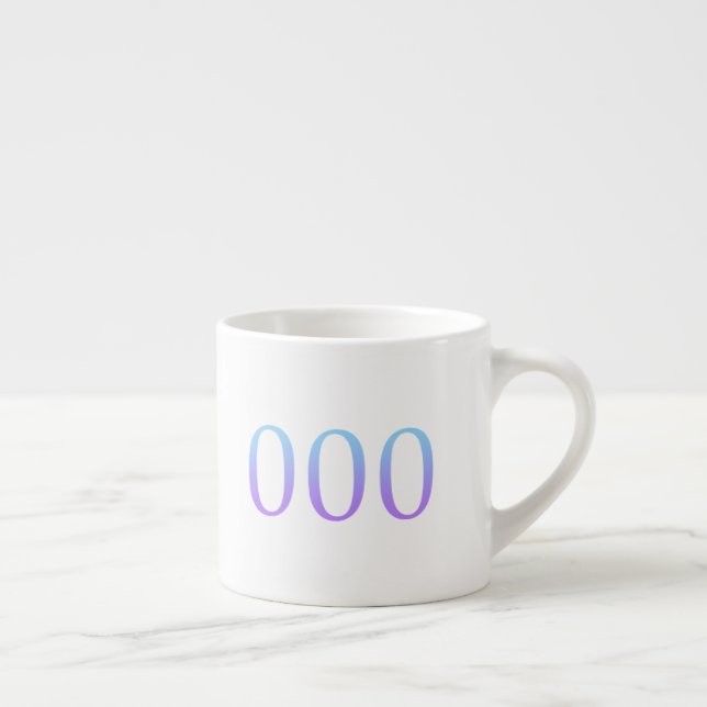 Tasse Expresso Nombre d'ange 000 - Unicité   (Droite)