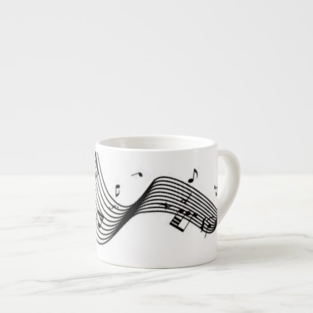 Tasse Expresso Notes de musique (Devant droit)