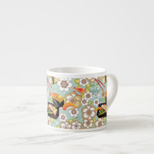 Tasse Expresso Nourriture japonaise : Motif 4 de sushi