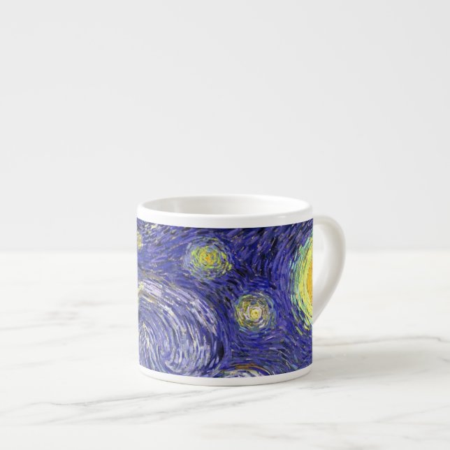 Tasse Expresso Nuit étoilée, Vincent Van Gogh. (Devant droit)