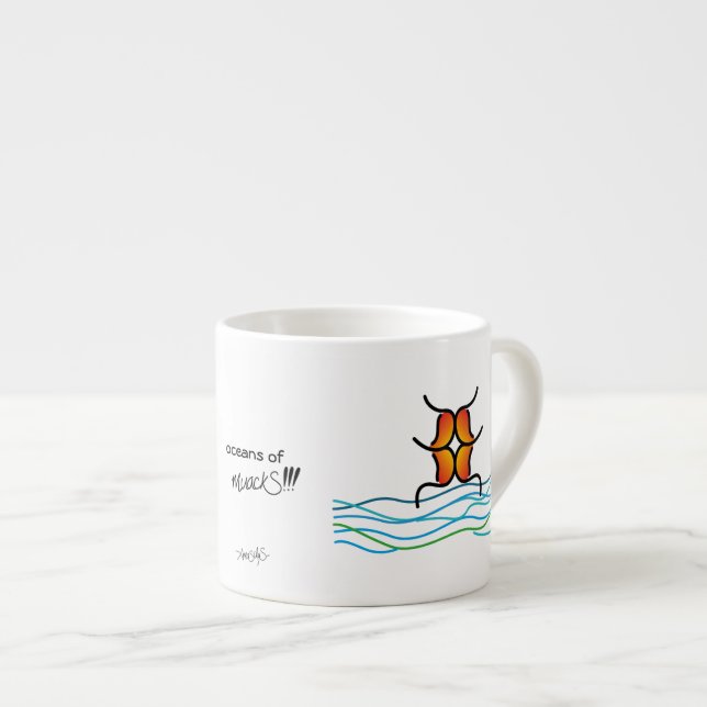 Tasse Expresso océans de muackS!!! - Âme (Devant droit)